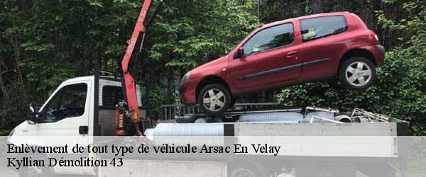 Enlèvement de tout type de véhicule  arsac-en-velay-43700 Kyllian Démolition 43