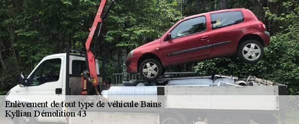 Enlèvement de tout type de véhicule  bains-43370 Kyllian Démolition 43